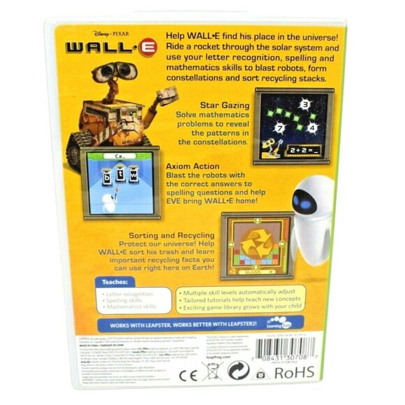 LeapFrog Leapster Learning Game: Disney Pixar Wall-E (Leapster, 2008) Spelling - Picture 2 of 4